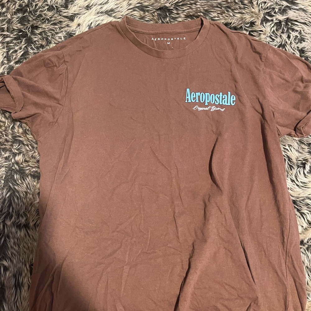 Aeropostale Brown Short Sleeve Tee